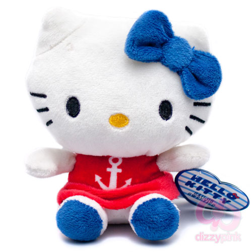 Hello Kitty Sailor Sweeties 12cm Plush - Red Anchor Dress