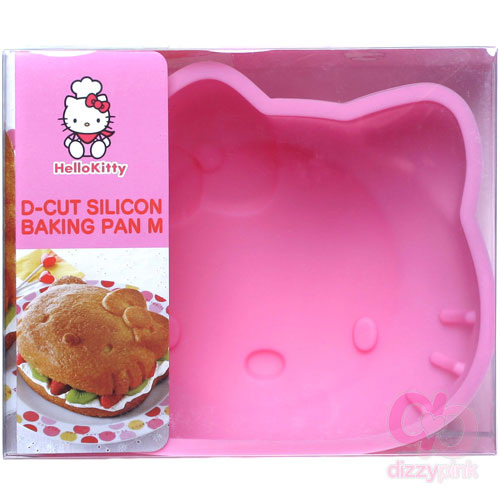 Hello Kitty D-Cut Silicon Baking Pan - Medium