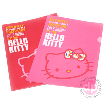 Hello Kitty A4 x2 Piece Logo File Folder