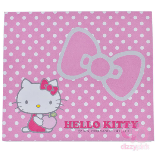 Hello Kitty Sticky Memo Pad Ribbon Kitty