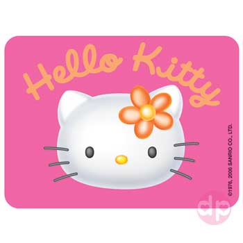 Hello Kitty Magnet - Orange Flower