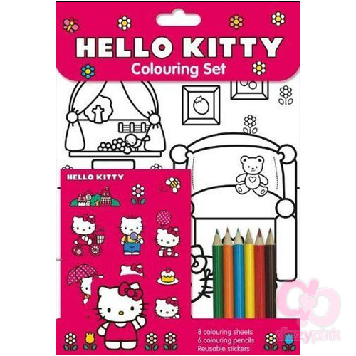 Hello Kitty Colouring Set