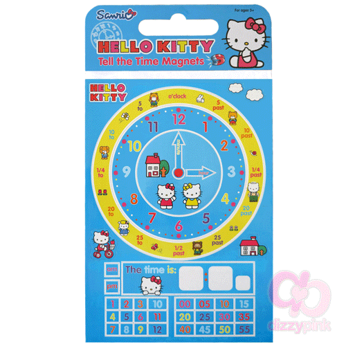 Hello Kitty Tell The Time Magnet Set