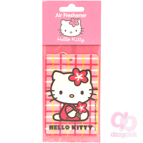 Hello Kitty 2D Check Car Air Freshener