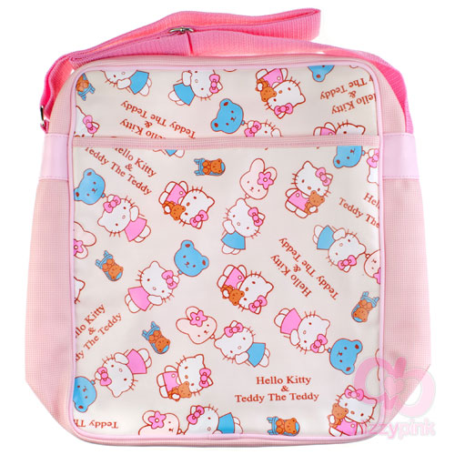 Hello Kitty & Teddy Messenger Bag - Cream