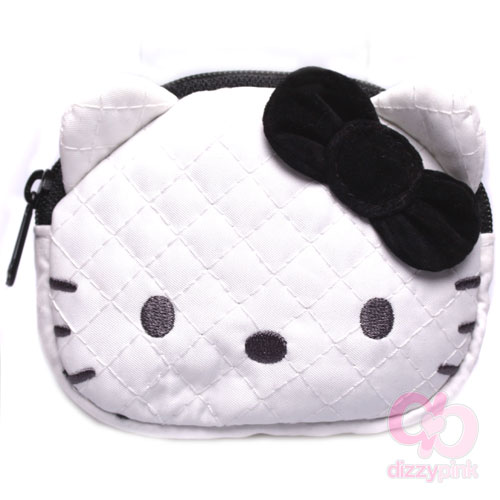 Hello Kitty Coin Purse - Quilt - Black Kitty