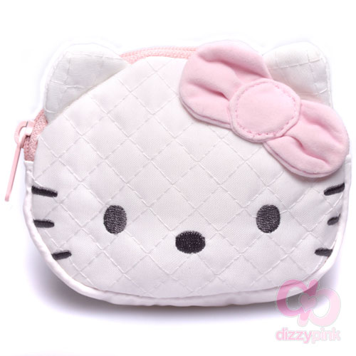 Hello Kitty Coin Purse - Quilt - Light Pink Kitty