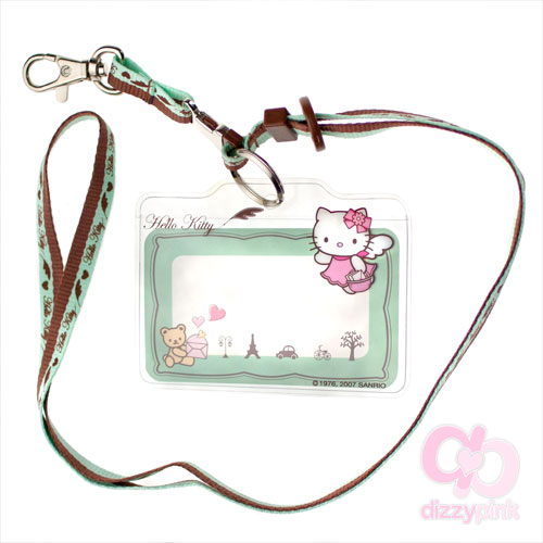 Hello Kitty Key Leash or Lanyard with Name Tag - Letter Kitty
