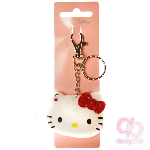 Hello Kitty Boa Key Chain - White Kitty