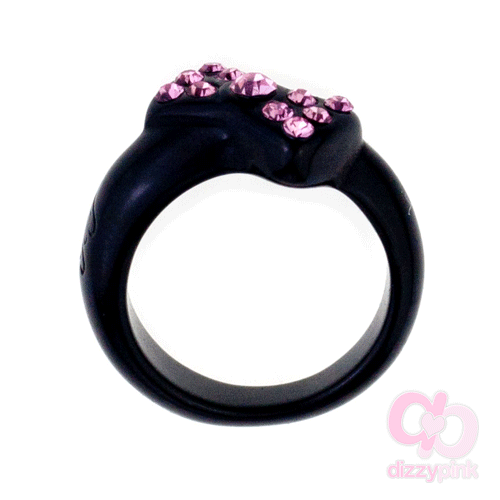 Hello Kitty Ring - Frame Bow Black Kitty