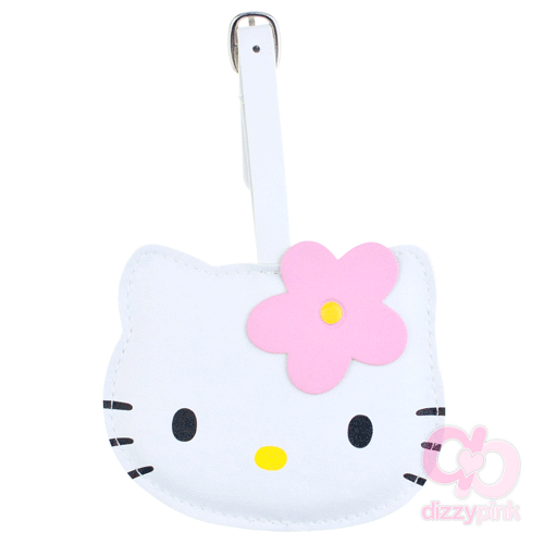 Hello Kitty Bag / Luggage Tag - Flower Light Pink Kitty