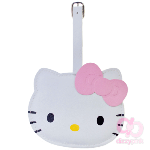 Hello Kitty Bag / Luggage Tag - Ribbon Light Pink Kitty