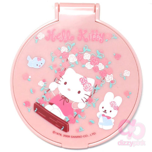 Hello Kitty Pocket Mirror - Swing Kitty