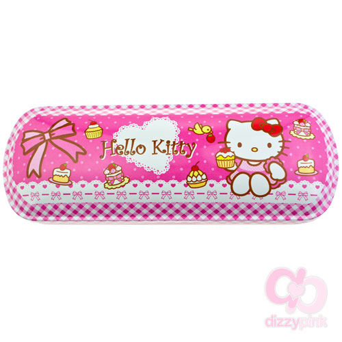 Hello Kitty Tin Pencil Case - Ribbon Pink Kitty