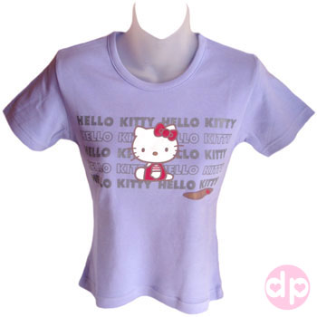Hello Kitty T-Shirt - Silhouette Lavender (L)