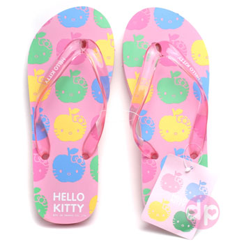 Hello Kitty Beach Sandals - Apple Face Kitty Pink