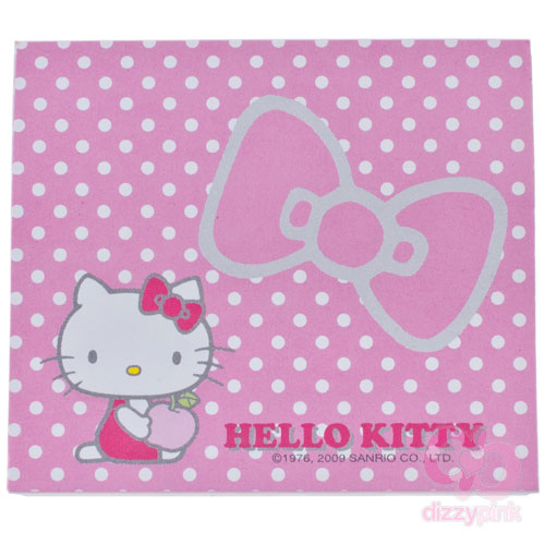 Hello Kitty Sticky Memo Pad - Ribbon Kitty