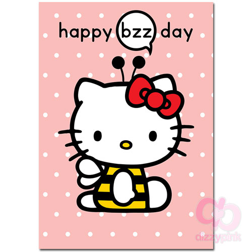 Hello Kitty Card - Happy Bzz Day Bee