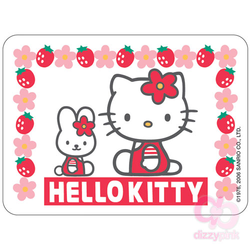 Hello Kitty Magnet - Strawberry Kitty & Cathy