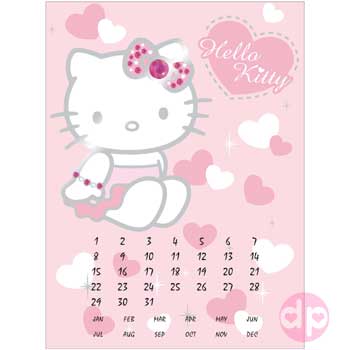 Hello Kitty Perpetual Calendar - Hearts