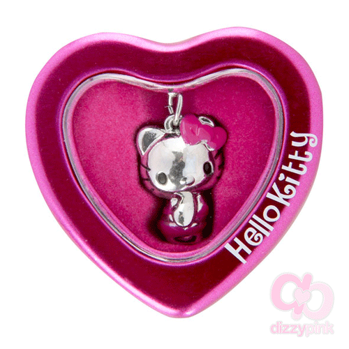 Hello Kitty Charm in Heart Gift Tin - Pink