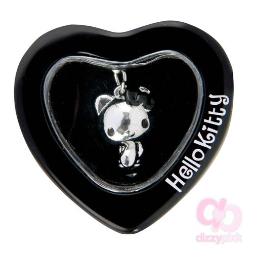 Hello Kitty Charm in Heart Gift Tin- Black