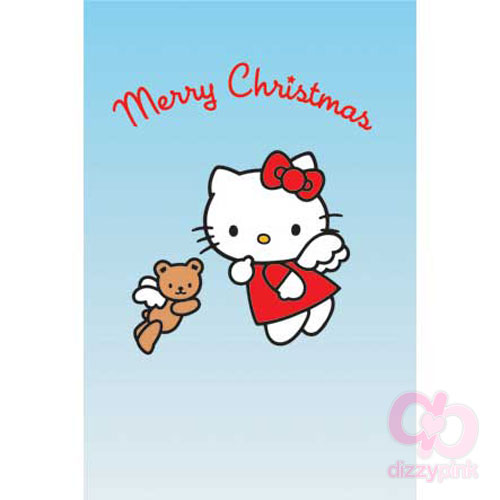 Hello Kitty Christmas Card - Christmas Angel Bear (Blue)