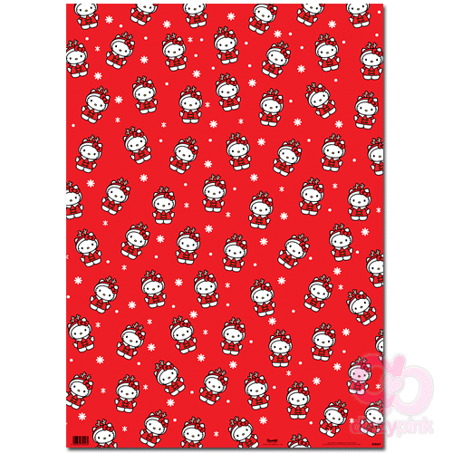 Hello Kitty Christmas Wrapping Paper - Kitty Reindeer