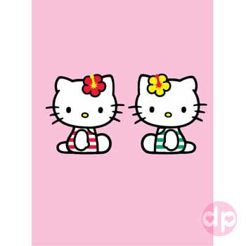 Hello Kitty Minicard / Tag - Twosome
