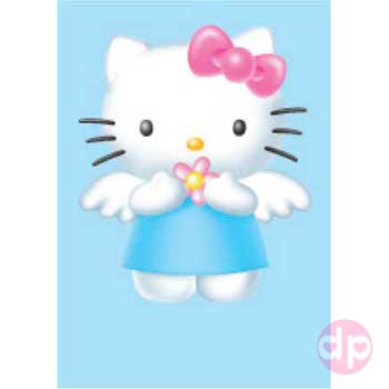 Hello Kitty Minicard / Tag - Blue Angel