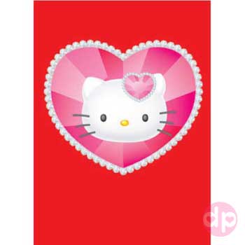 Hello Kitty Minicard / Tag - In Heart
