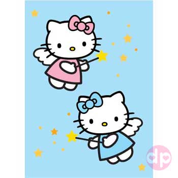 Hello Kitty Minicard / Tag - Fairies