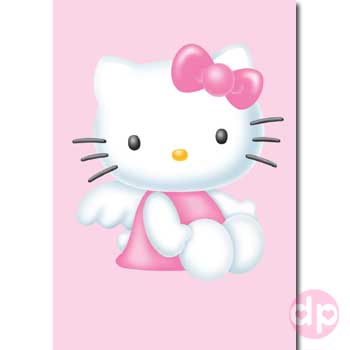Hello Kitty Minicard / Tag - Pink Angel