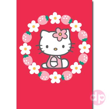 Hello Kitty Minicard / Tag - Garland Kitty