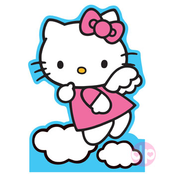  Hello  Kitty  Cutout Card Pink Angel 