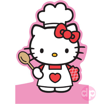 Hello Kitty Cutout Card - Chef