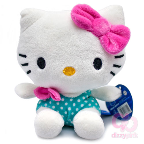 Hello Kitty Sailor Sweeties Plush - Green Polka Swimsuit